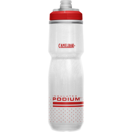  PODIUM CHILL INSULATED BOTTLE 710ML/24OZ 2021: Fiery Red/White
