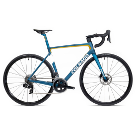  V3 Disc 2023 Complete Road Bike Rival AXS Blue Gold White