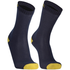  - Ultra Thin Crew Socks Navy Lime- S