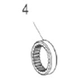 External screw thread ring nut M34 x 1 mm V1 for 340540 ratchet hubs steel