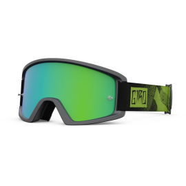 TAZZ MTB GOGGLES 2021 BLACKANODIZED LIME  LODEN GREENCLEAR ADULT