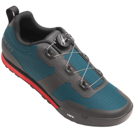 TRACKER MTB CYCLING SHOES 2022 HARBOR BLUE  BRIGHT RED