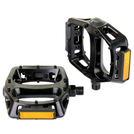Essential Alloy platform pedals with moulded pins 916 inch thread