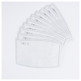 Element reusable face covering disposable inserts pack of
