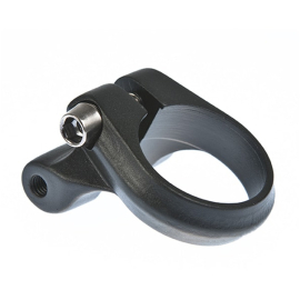  Seat clamp with rack mount 28.6mm black