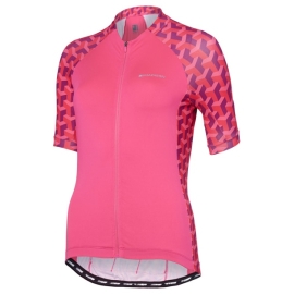  Sportive women's short sleeve jersey  pink glo geo camo