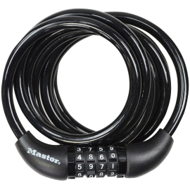 Master Lock Cable Combination Lock 8mm x 1.8m [8221] Black