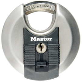 Master Lock Excell Discus Round Padlock 70mm [M40] Silver