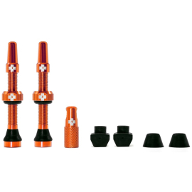  Tubeless Valve Kit 44mm/Orange