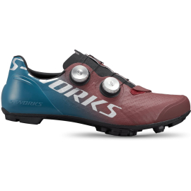 S-WORKS RECON XC SHOES Tropical Teal/ Maroon/Silver