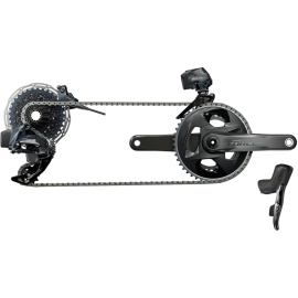  FORCE ETAP AXS 2X D1 ELECTRONIC HRD GROUPSET (SHIFT/HYD DISC BRAKE SJ HOSE CONNECTED  REARDER & BATTERY  FRONTDER & BATTERY  160 ROTORS CLX TI  CHARGER/CORD  AND QUICK START GUIDE)