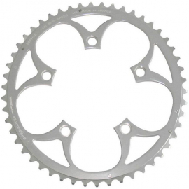  110pcd Zephyr 9/10X 5-Arm Outer Chainring Silver