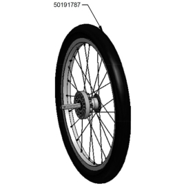 18 inch wheel assembly with tyre for Chinook 1 or