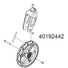 Chariot replacement stroller wheel and caster for Cross or Lite