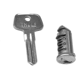 Lock barrel with matching key key number