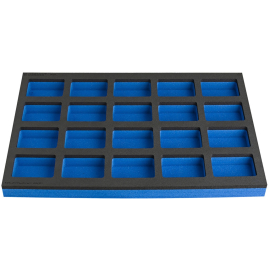 SOS TOOL TRAY WITH COMPARTMENT FOR WORK BENCH NARROW TOOL CHEST 20 COMPARTMENTS  570 X 374MM