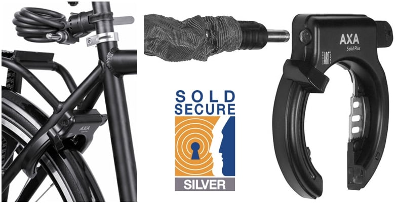 Axa Set Solid Plus Framelock Newton PI Plugin 150 Mudguard Lock