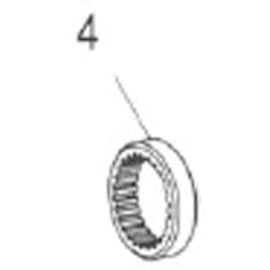 External screw thread ring nut M34 x 1 mm  V1 for 340/540 ratchet hubs  steel