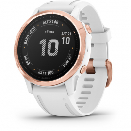GARMIN Fenix 6S Pro GPS Watch -with White Band