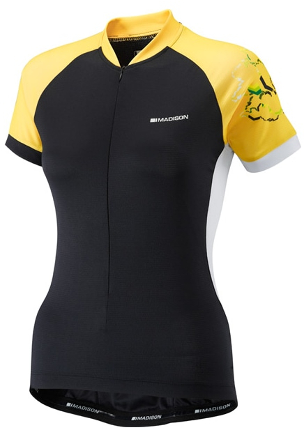 Madison Jersey Keirin SS Womens Black/YW 8 Colour = Black Size = Size 8