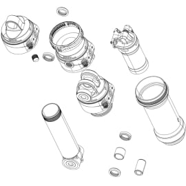 RockShox Spare Fork Dust Wiper Upgrade Kit Flangeless Low Friction