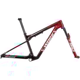 SPECIALIZED S-Works Epic World Cup Frameset 2023 Model GLOSS RED TINT/FLAKE SILVER GRANITE/METALLIC WHITE SILVER