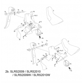 SRAM SPARE - SHIFTER LEVER ASSEMBLY KIT 2009-2011 APEX/RIVAL  LEFT:  